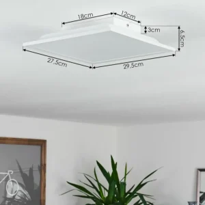 hofstein Plafonnier Sordos LED Blanc, 1 lumière, Détecteur de mouvement* Lampes Modernes