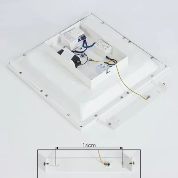 hofstein Plafonnier Sordos LED Blanc, 1 lumière, Détecteur de mouvement* Lampes Modernes