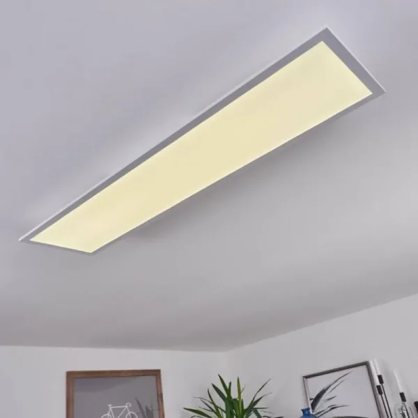 hofstein Plafonnier Sordos LED Blanc, 1 lumière, Détecteur de mouvement* Lampes Modernes
