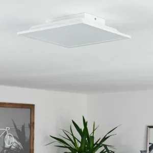 hofstein Plafonnier Sordos LED Blanc, 1 lumière, Détecteur de mouvement* Lampes Modernes