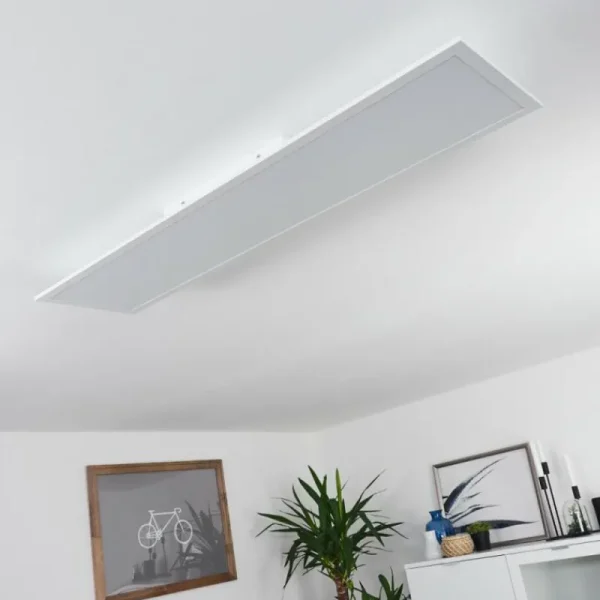 hofstein Plafonnier Sordos LED Blanc, 1 lumière, Détecteur de mouvement* Lampes Modernes