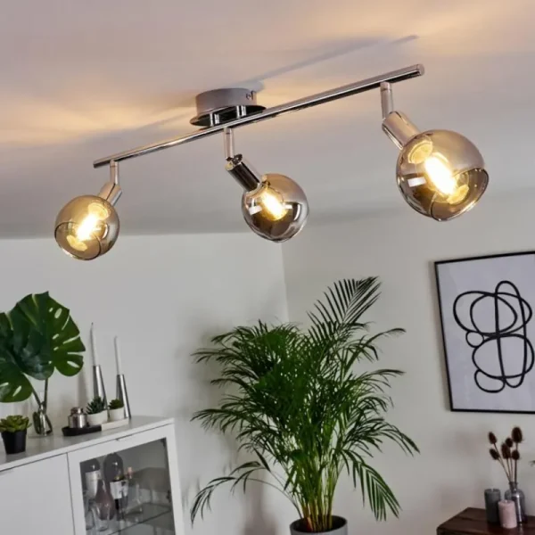 hofstein Plafonnier Stranderod Chrome, 3 lumières* Lampes Modernes