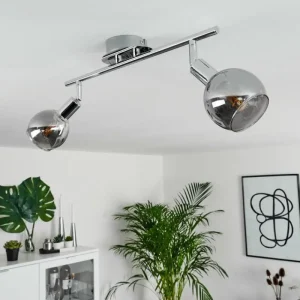 hofstein Plafonnier Stranderod Chrome, 2 lumières* Lampes Modernes