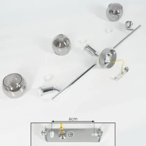 hofstein Plafonnier Stranderod Chrome, 3 lumières* Lampes Modernes