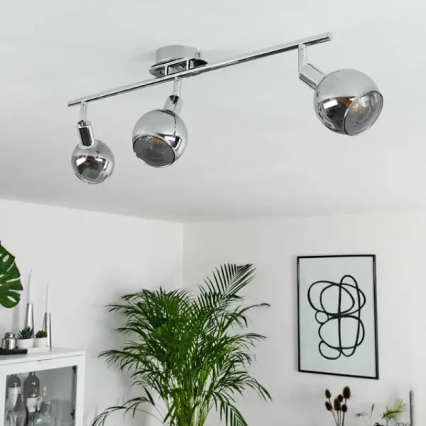 hofstein Plafonnier Stranderod Chrome, 3 lumières* Lampes Modernes