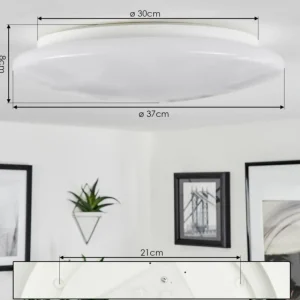 hofstein Plafonnier Stungchhveng LED Blanc, 1 lumière* Lampes Modernes
