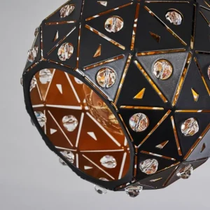 hofstein Plafonnier Sunasau Noir, 3 lumières* Lampes Modernes