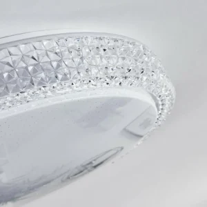 hofstein Plafonnier Suno LED Transparent, Blanc, 1 lumière* Lampes Modernes