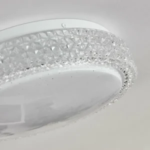 hofstein Plafonnier Suno LED Transparent, Blanc, 1 lumière* Lampes Modernes
