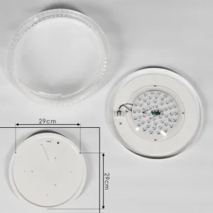 hofstein Plafonnier Suno LED Transparent, Blanc, 1 lumière* Lampes Modernes