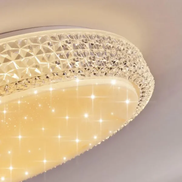 hofstein Plafonnier Suno LED Transparent, Blanc, 1 lumière* Lampes Modernes