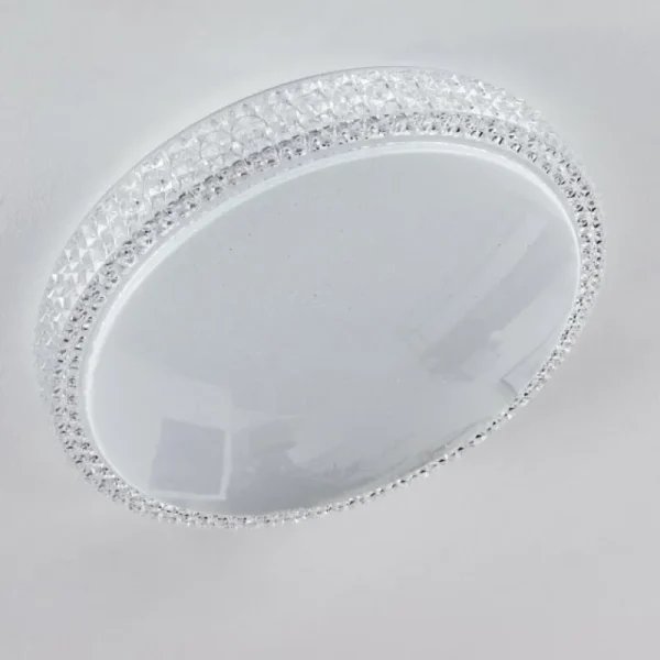 hofstein Plafonnier Suno LED Transparent, Blanc, 1 lumière* Lampes Modernes