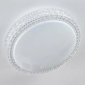 hofstein Plafonnier Suno LED Transparent, Blanc, 1 lumière* Lampes Modernes