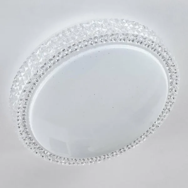 hofstein Plafonnier Suno LED Transparent, Blanc, 1 lumière* Lampes Modernes