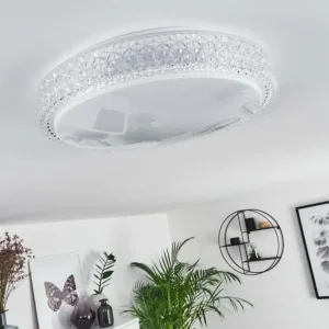 hofstein Plafonnier Suno LED Transparent, Blanc, 1 lumière* Lampes Modernes