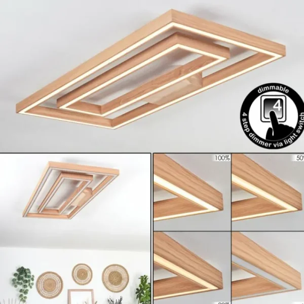 hofstein Plafonnier Surisultana LED Écru, 2 lumières* Lampes Modernes
