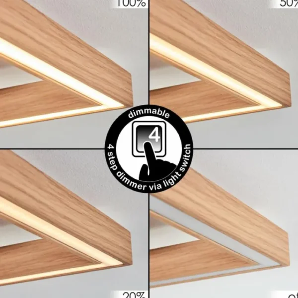 hofstein Plafonnier Surisultana LED Écru, 2 lumières* Lampes Modernes