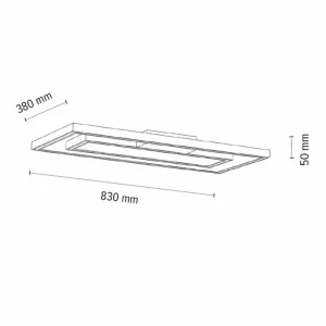 hofstein Plafonnier Surisultana LED Écru, 2 lumières* Lampes Modernes