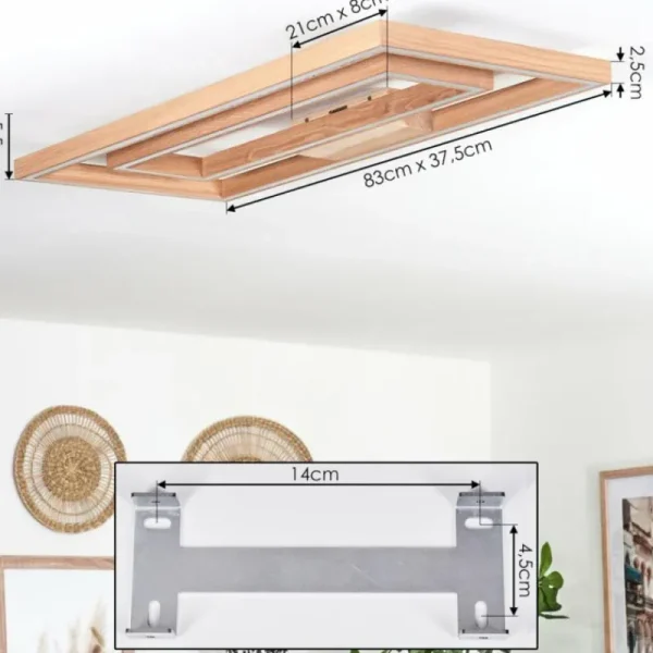hofstein Plafonnier Surisultana LED Écru, 2 lumières* Lampes Modernes