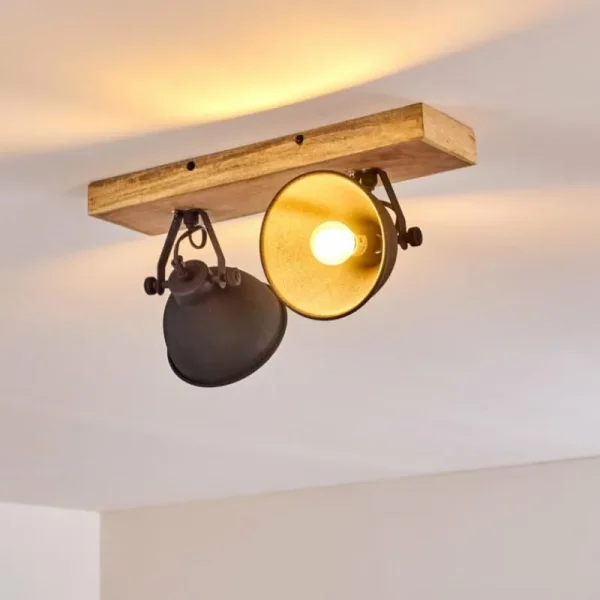 hofstein Plafonnier Svanfolk Bois clair, 2 lumières* Lampes Modernes