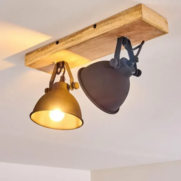 hofstein Plafonnier Svanfolk Bois clair, 2 lumières* Lampes Modernes
