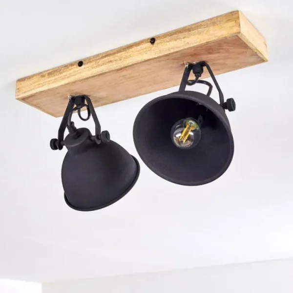 hofstein Plafonnier Svanfolk Bois clair, 2 lumières* Lampes Modernes