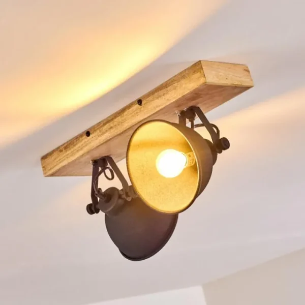 hofstein Plafonnier Svanfolk Bois clair, 2 lumières* Lampes Modernes