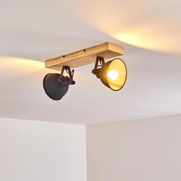 hofstein Plafonnier Svanfolk Bois clair, 2 lumières* Lampes Modernes