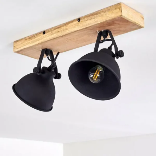 hofstein Plafonnier Svanfolk Bois clair, 2 lumières* Lampes Modernes