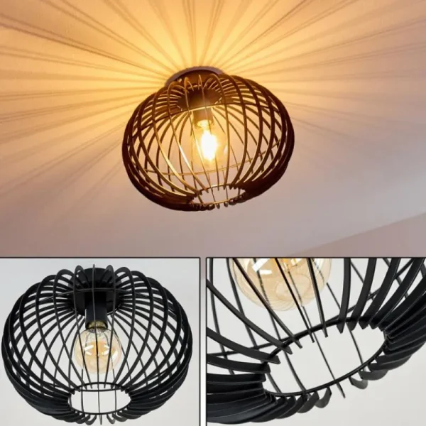 hofstein Plafonnier Svensbyn Noir, 1 lumière* Lampes Modernes