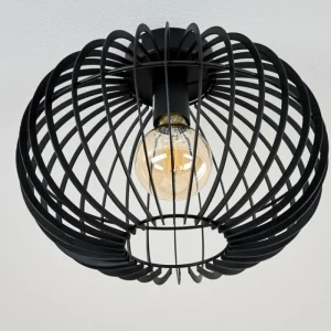 hofstein Plafonnier Svensbyn Noir, 1 lumière* Lampes Modernes