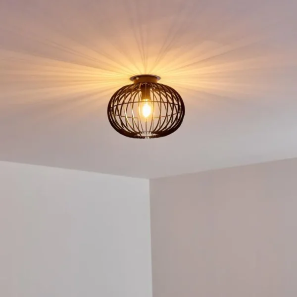 hofstein Plafonnier Svensbyn Noir, 1 lumière* Lampes Modernes