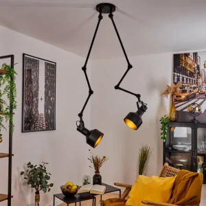 hofstein Plafonnier Tablazos Noir, 2 lumières* Lampes Modernes