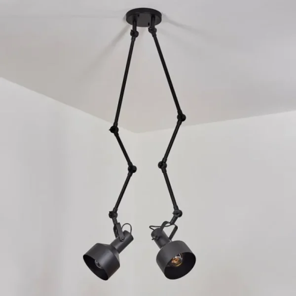 hofstein Plafonnier Tablazos Noir, 2 lumières* Lampes Modernes
