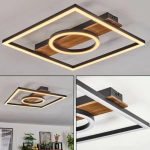 hofstein Plafonnier Taboneira LED Noir, 1 lumière* Lampes Modernes