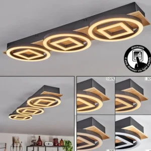 hofstein Plafonnier Taboneira LED Écru, Noir, 3 lumières* Lampes Modernes