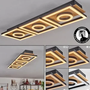 hofstein Plafonnier Taboneira LED Écru, Noir, 3 lumières* Lampes Modernes