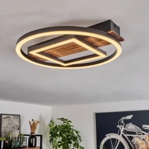 hofstein Plafonnier Taboneira LED Noir, 1 lumière* Lampes Modernes