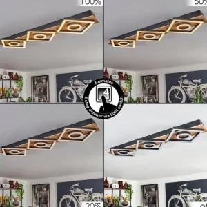 hofstein Plafonnier Taboneira LED Écru, Noir, 3 lumières* Lampes Modernes