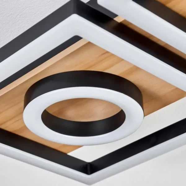 hofstein Plafonnier Taboneira LED Écru, Noir, 2 lumières* Lampes Modernes