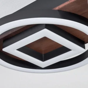 hofstein Plafonnier Taboneira LED Brun foncé, Noir, 2 lumières* Lampes Modernes
