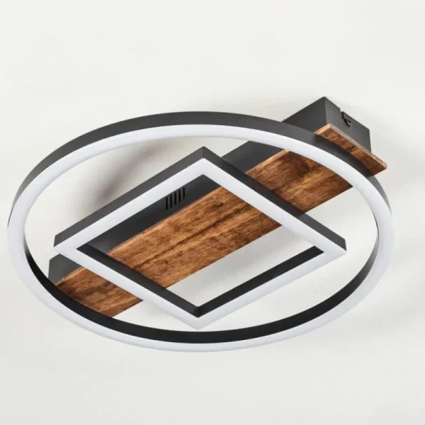 hofstein Plafonnier Taboneira LED Noir, 1 lumière* Lampes Modernes