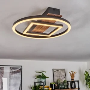 hofstein Plafonnier Taboneira LED Noir, 1 lumière* Lampes Modernes