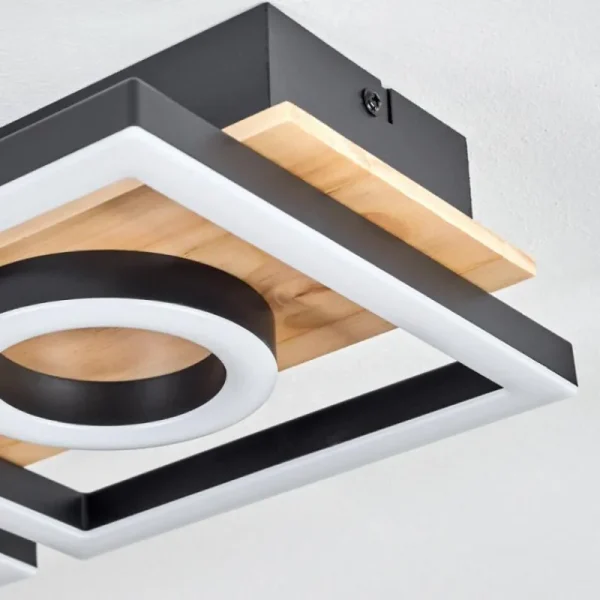 hofstein Plafonnier Taboneira LED Écru, Noir, 2 lumières* Lampes Modernes