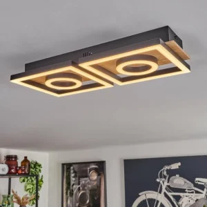 hofstein Plafonnier Taboneira LED Écru, Noir, 2 lumières* Lampes Modernes