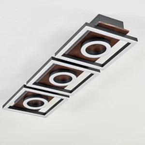 hofstein Plafonnier Taboneira LED Brun foncé, Noir, 3 lumières* Lampes Modernes