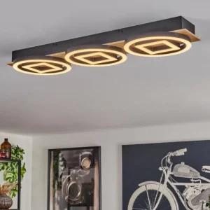 hofstein Plafonnier Taboneira LED Écru, Noir, 3 lumières* Lampes Modernes