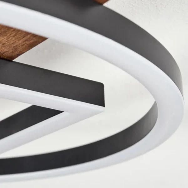 hofstein Plafonnier Taboneira LED Noir, 1 lumière* Lampes Modernes