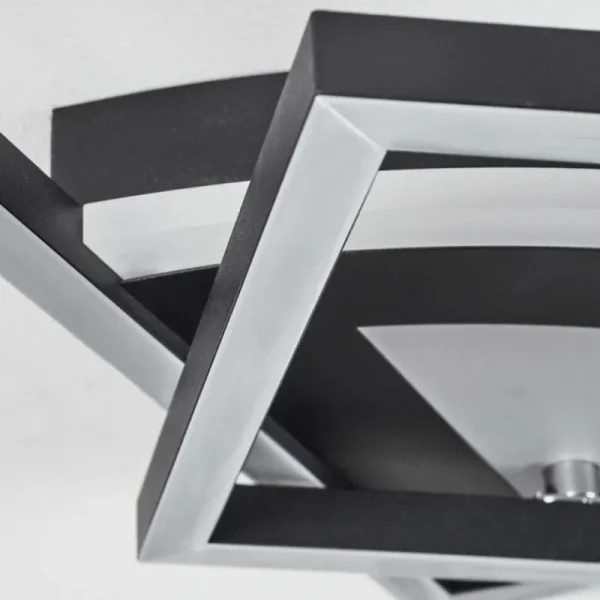 hofstein Plafonnier Taleta LED Noir, Blanc, 1 lumière* Lampes Modernes