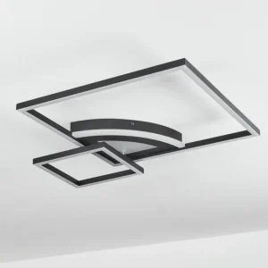 hofstein Plafonnier Taleta LED Noir, Blanc, 1 lumière* Lampes Modernes
